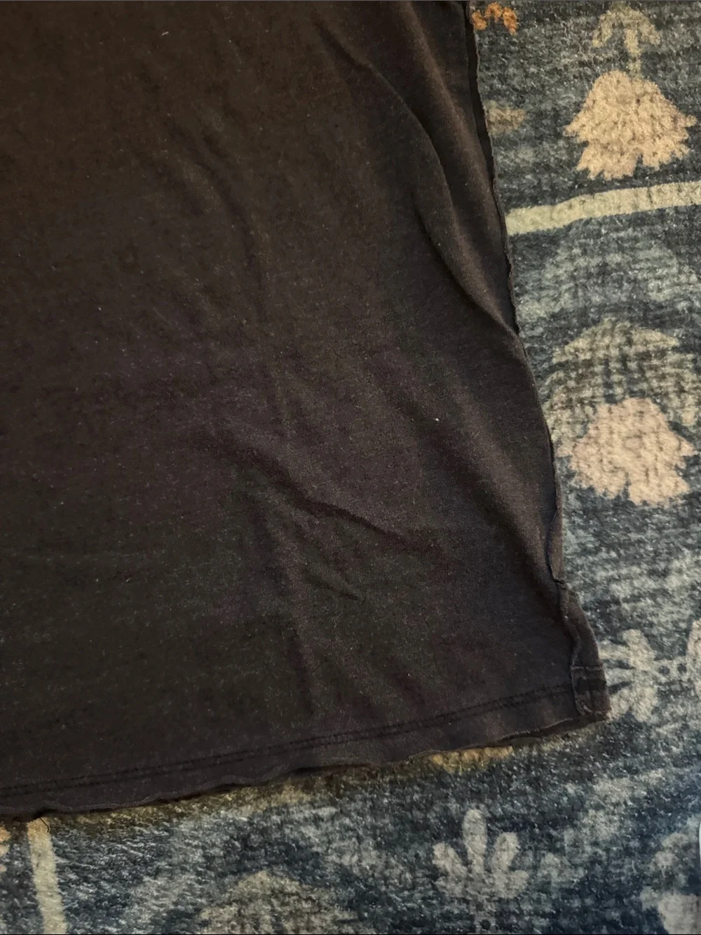 Free People Charcoal Short Sleeve Crewneck Tee